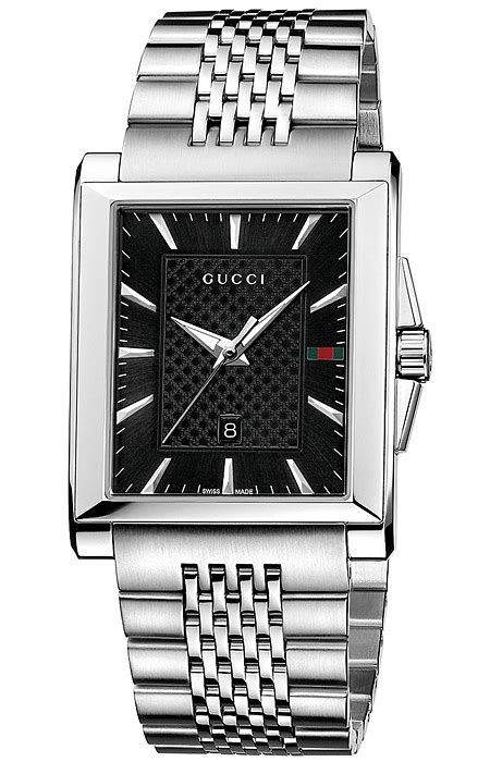 gucci rectangle watch gold|Gucci gold watches for men.